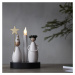 Čierno-biela svetelná dekorácia s vianočným motívom Christmas Joy – Star Trading