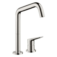 Drezová batéria Hansgrohe Axor Citterio M s otočným ramienkom vzhľad nerezu 34820800