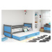 BMS Detská posteľ s prístelkou RICO 2 | 90 x 200 cm FARBA KONŠTRUKCIE: Grafit, DOPLNKOVÁ FARBA: 