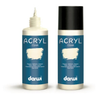 DARWI ACRYL OPAK - Dekoračná akrylová farba na rôzne povrchy strieborná (230080080) 0,08 L