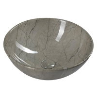 SAPHO - DALMA keramické umývadlo na dosku Ø 42 cm, grigio 113