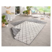 Kusový koberec Twin-Wendeteppiche 103118 grau creme – na ven i na doma - 80x150 cm NORTHRUGS - H