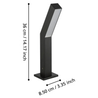 Podstavcové svetlo LED Ugento, čierne