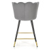 HALMAR H-106 barová stolička sivá / čierna / zlatá