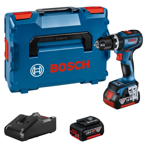 Bosch Professional Aku príklepová vŕtačka GSB 18V-90 C+L-Box 136+2x5.0Ah+nabíj.