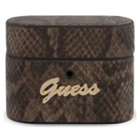 Kryt Guess AirPods Pro cover brown Python Collection GUACAPPUSNSMLBR