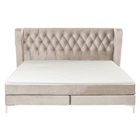 Boxspring Benito Moon posteľ krémová 180x200cm Kare Design