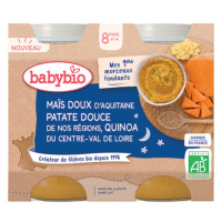 BABYBIO Bio sladká kukurica, sladké zemiaky a quinoa 2x200 g