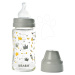 Beaba dojčenská sklenená fľaša Crown 240 ml so širokým hrdlom 911653 šedá