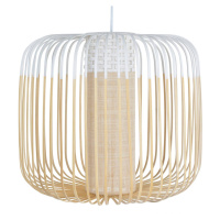 Forestier Bamboo Light M závesná lampa 45 cm biela