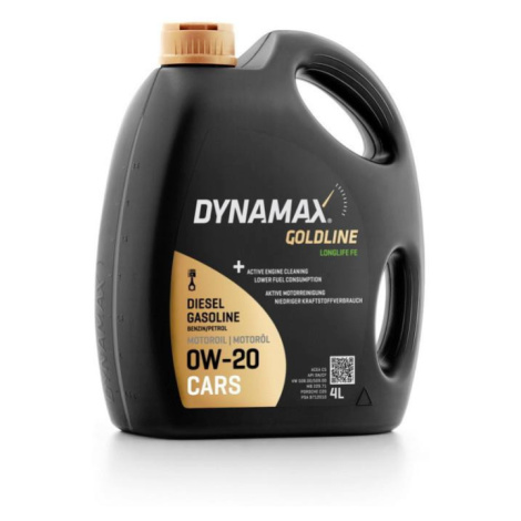 DYNAMAX Dynamax Goldline Longlife FE 0W-20 4L 503304