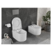 MEXEN/S - Sofia Závesná WC misa vrátane sedátka s pomalým trwarda, duroplast, biela 30540200