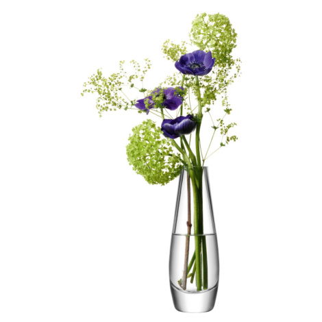 LSA Flower Single stem váza sklenená 17cm číra, Handmade LSA International