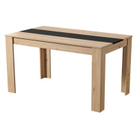 Jedálenský stôl george - dub artisan/čierna