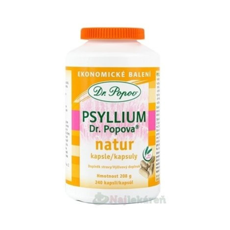 Dr.Popov PSYLLIUM NATUR 240 kapsúl