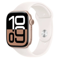 APPLE Watch Series 10 GPS + Cellular 46mm Rose Gold Aluminium Case with Light Blush Sport Band -