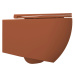 Isvea Isvea, INFINITY závesná WC misa, Rimless, 36,5x53cm, terracotta, 10NF02004-2U