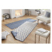 Kusový koberec Twin-Wendeteppiche 103119 blau creme – na ven i na doma - 80x150 cm NORTHRUGS - H