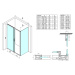 GELCO - SIGMA SIMPLY štvorcová sprchová zástena 1000x1000 L/P varianta,  Brick sklo GS4210GS4310