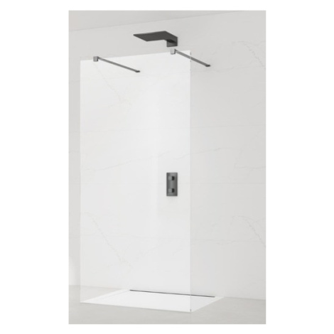 Sprchová zástena Walk-in 80 cm SAT vo farbe profilu Gun metal SATBWI80ZAVGM