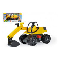 Bager žltočierny Giga Trucks plast 63cm v krabici 70x35x29cm