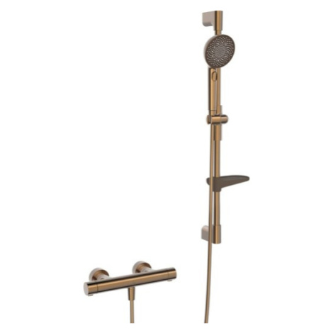 Sprchová batéria Hansa Prisma so sprchovacím setom 150 mm brúsený bronz 4813042181