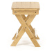 KONDELA Denice rozkladacia stolička bez operadla bambus