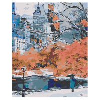 Diamantové maľovanie - PARK V NEW YORKU Rámovanie: vypnuté plátno na rám, Rozmer: 40x50 cm