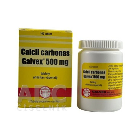 GALVEX Calcii carbonas 100 tabliet