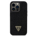 Guess Rhinestones Triangle Metal Logo Kryt pre iPhone 14 Pro Black