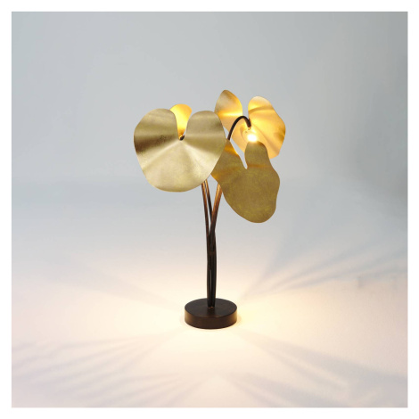 Stolová LED lampa Controversia so stmievačom zlatá