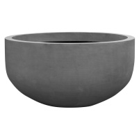 Kvetináč City bowl, farba sivá, viac veľkostí - PotteryPots Velikost: M - v. 60 cm, ⌀ 110 cm