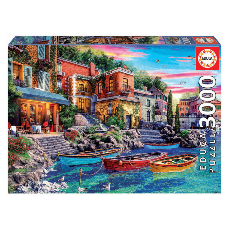 Puzzle Sunset in Como Educa 3000 dielov od 11 rokov