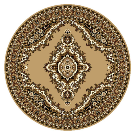 Kusový koberec TEHERAN T-102 beige kruh - 190x190 (průměr) kruh cm Alfa Carpets