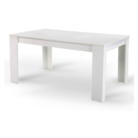 KONDELA Tomy jedálenský stôl 140x80 cm biela
