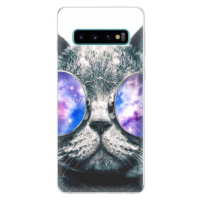 Odolné silikónové puzdro iSaprio - Galaxy Cat - Samsung Galaxy S10