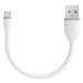 Satechi kábel Flexible USB to Micro USB 0.15m - White