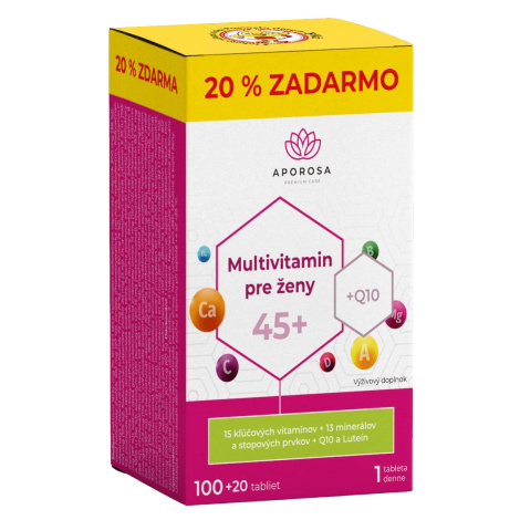 APOROSA Multivitamín pre ženy 45+, 120 tabliet