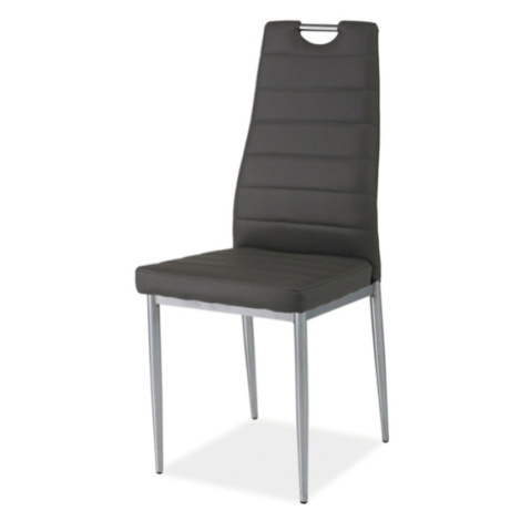Sconto Jedálenská stolička SIGH-260 sivá/chróm Houseland