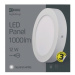 Mini LED panel 170mm, kruhový prisadený biely, 12W, 4500K (EMOS)