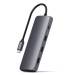 Satechi USB-C Hybrid Multiport adaptér with SSD enclosure - Space Gray Aluminium