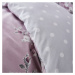 Ružovo-sivé obliečky na dvojlôžko Catherine Lansfield Canterbury, 200 x 200 cm