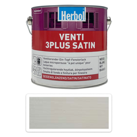 HERBOL Venti 3 plus satin - silnovrstvový krycí lak na okná a dvere 2.5 l Biela