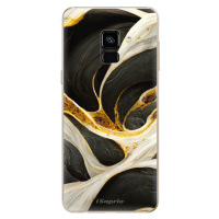 Odolné silikónové puzdro iSaprio - Black and Gold - Samsung Galaxy A8 2018