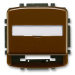 Kryt zásuvky tel/dát. 1xRJ12/RJ45 modul.jack hnedá Tango (ABB)