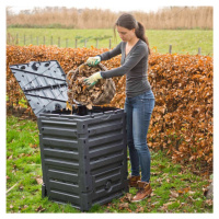 Záhradný kompostér 300l čierny Dekorhome,Záhradný kompostér 300l čierny Dekorhome