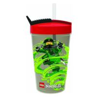 LEGO® Ninjago Classic  pohár so slamkou - červená