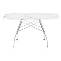 Kartell - Stôl Glossy Marble - 118x118 cm