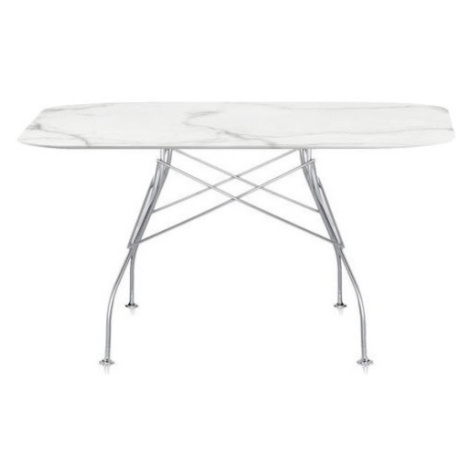 Kartell - Stôl Glossy Marble - 118x118 cm