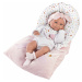 Llorens 73901 NEW BORN DIEVČATKO- realistická bábika bábätko s celovinylovým telom - 40 cm